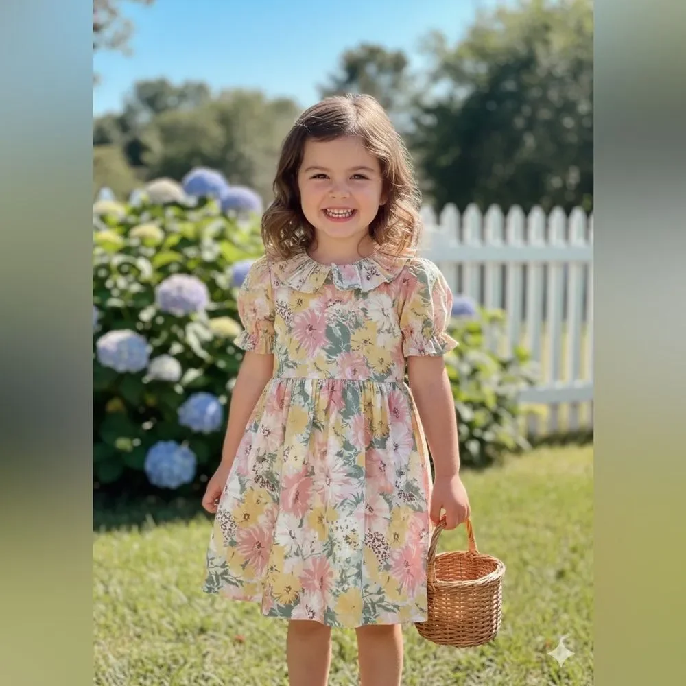Peppermint Multicolor Floral Dress sz 10(kids)